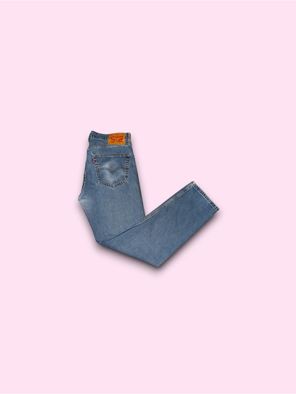 Levi's Men's 505 Regular Fit Blue Denim Straight Leg Jeans Size 32x32